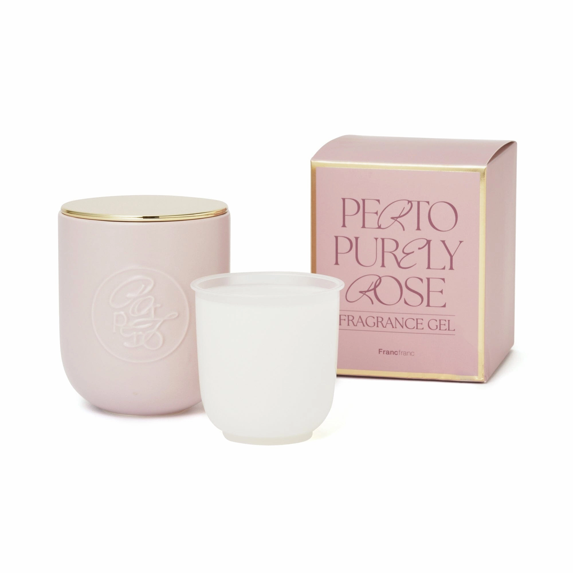 Perto Fragrance Gel Pink (Rose)decorative vase ,Modern Ceramic Vase for Home Decoration 