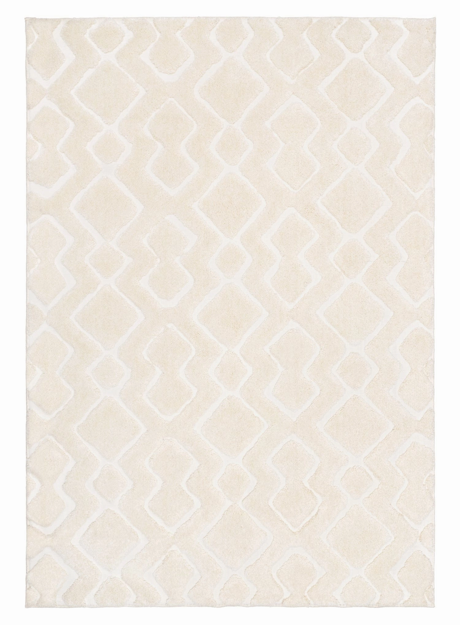 Petra Ivory Diamond Rugmodern color block patchwork rug
