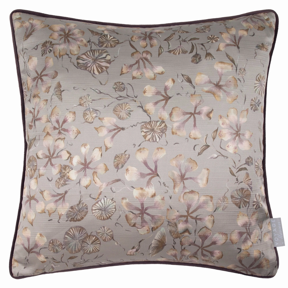 Philipa Printed Piped Cushion Viola