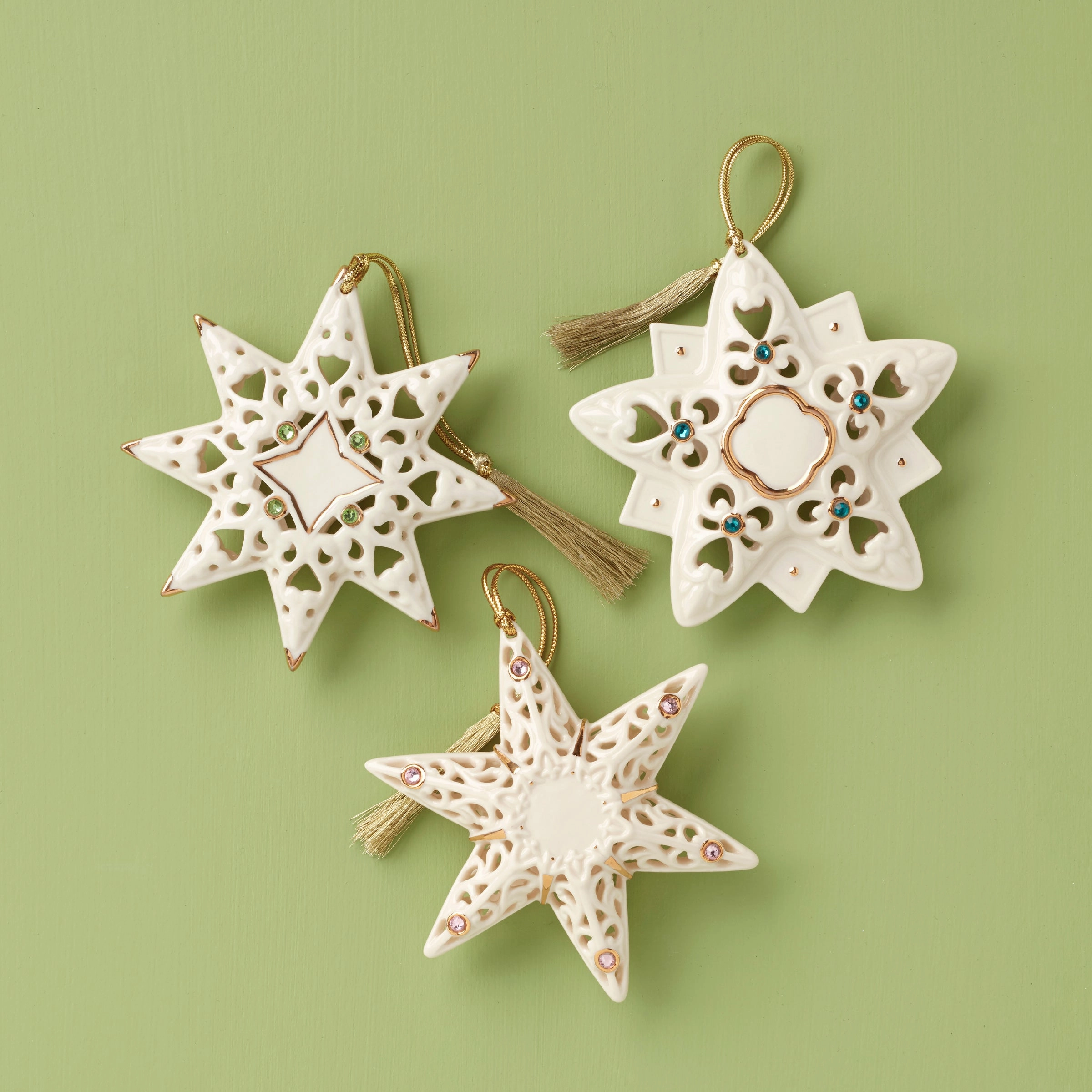 Pierced Star Ornaments - Set Of 3home decorative items