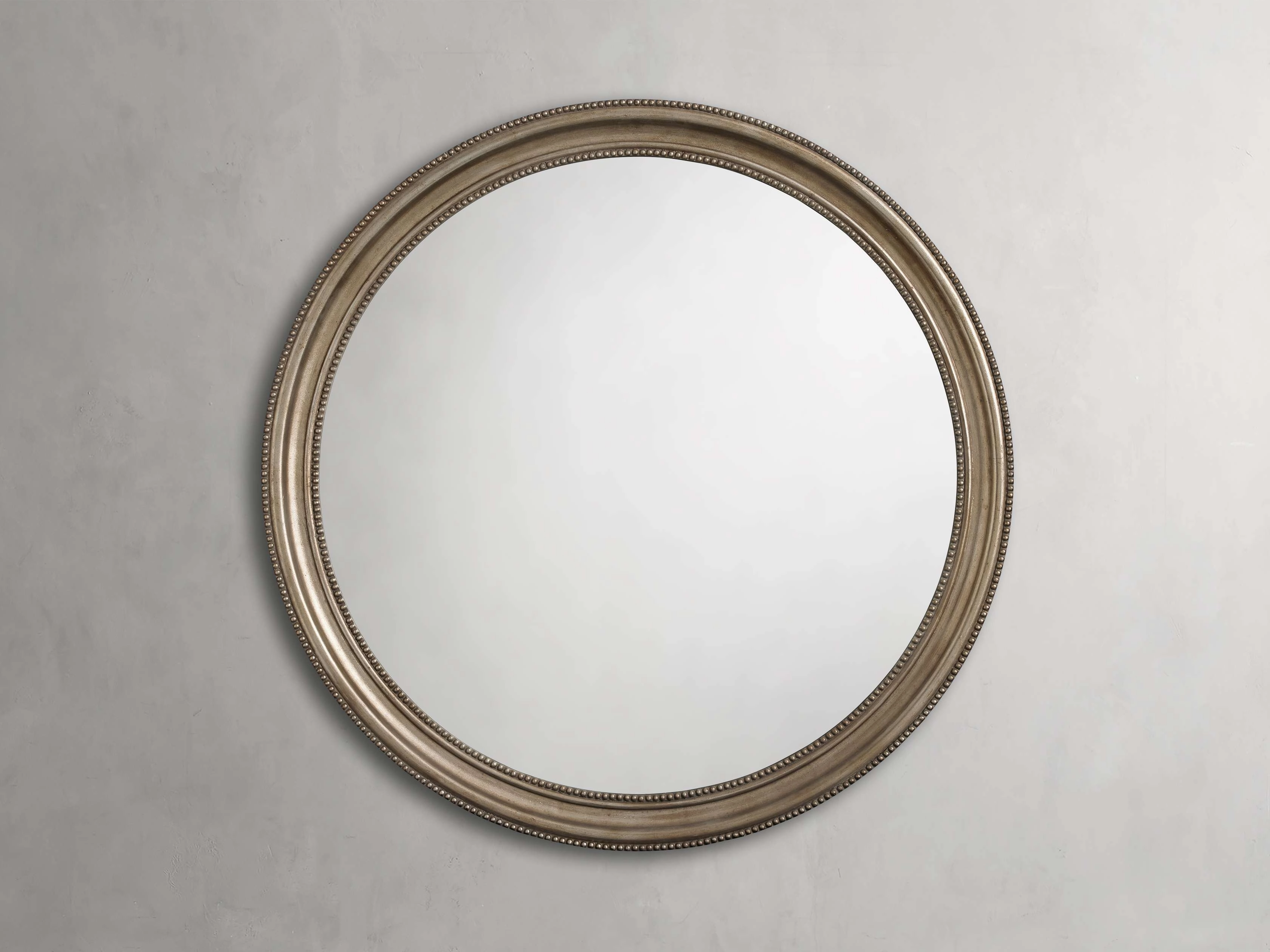 Pierre 60" Round Mirror in Silverhome decor ,wall decor 