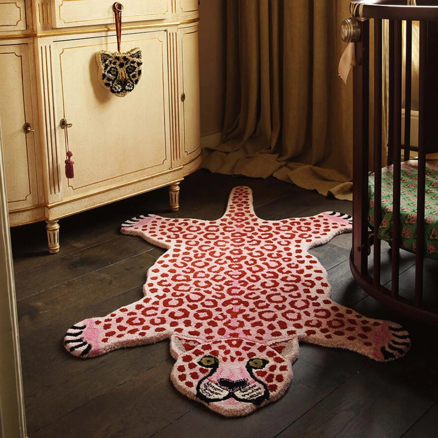 Pinky Leopard Rug - 60"