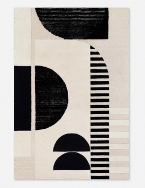 Pique Wool Rugmodern color block patchwork rug