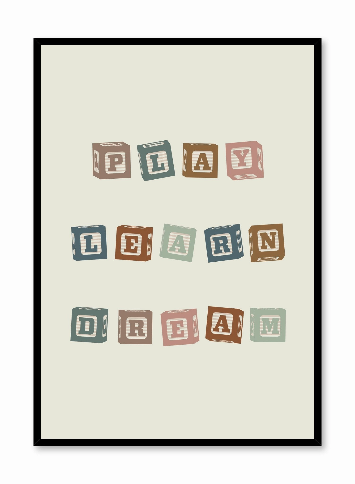 Play, Learn, Dream, Posterpop culture themed posters