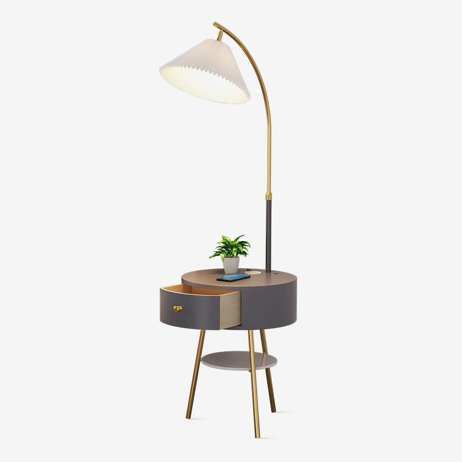 Pleated Arc Floor Lightmodern floor lamp,floor lamp for bedroom 