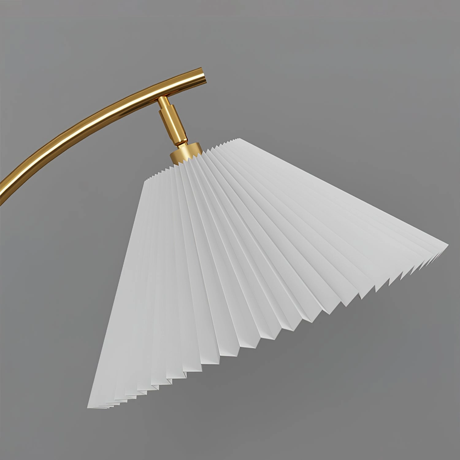 Pleated Arc Floor Light