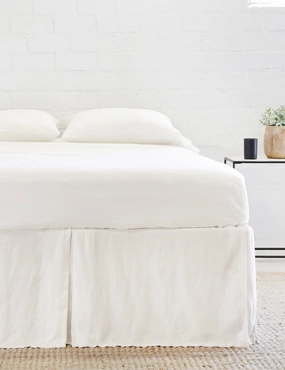 Pleated Linen Bed Skirt by Pom Pom at Homebedding sets ,throw blankets 