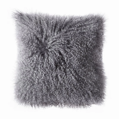 Plush Tibetan Wool Sheepskin Throw Cushion