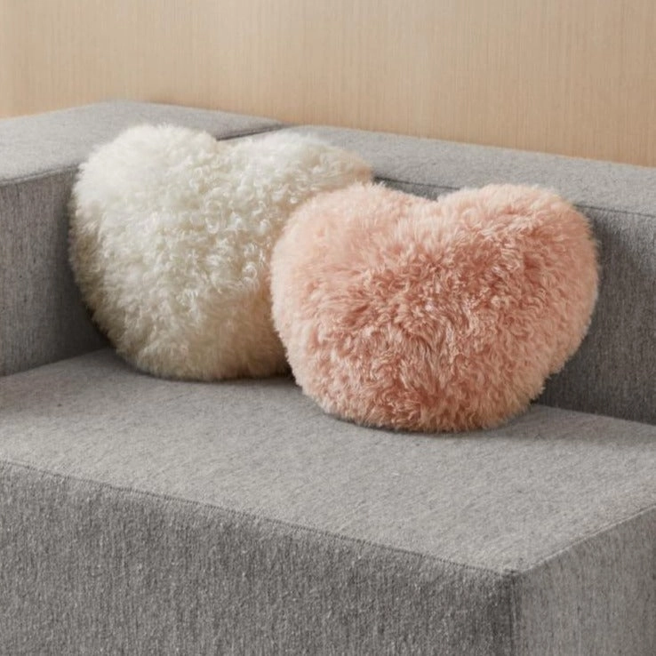 Plush Tibetan Wool Sheepskin Throw Cushion