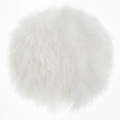 Plush Tibetan Wool Sheepskin Throw Cushion