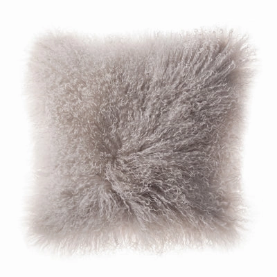 Plush Tibetan Wool Sheepskin Throw Cushion