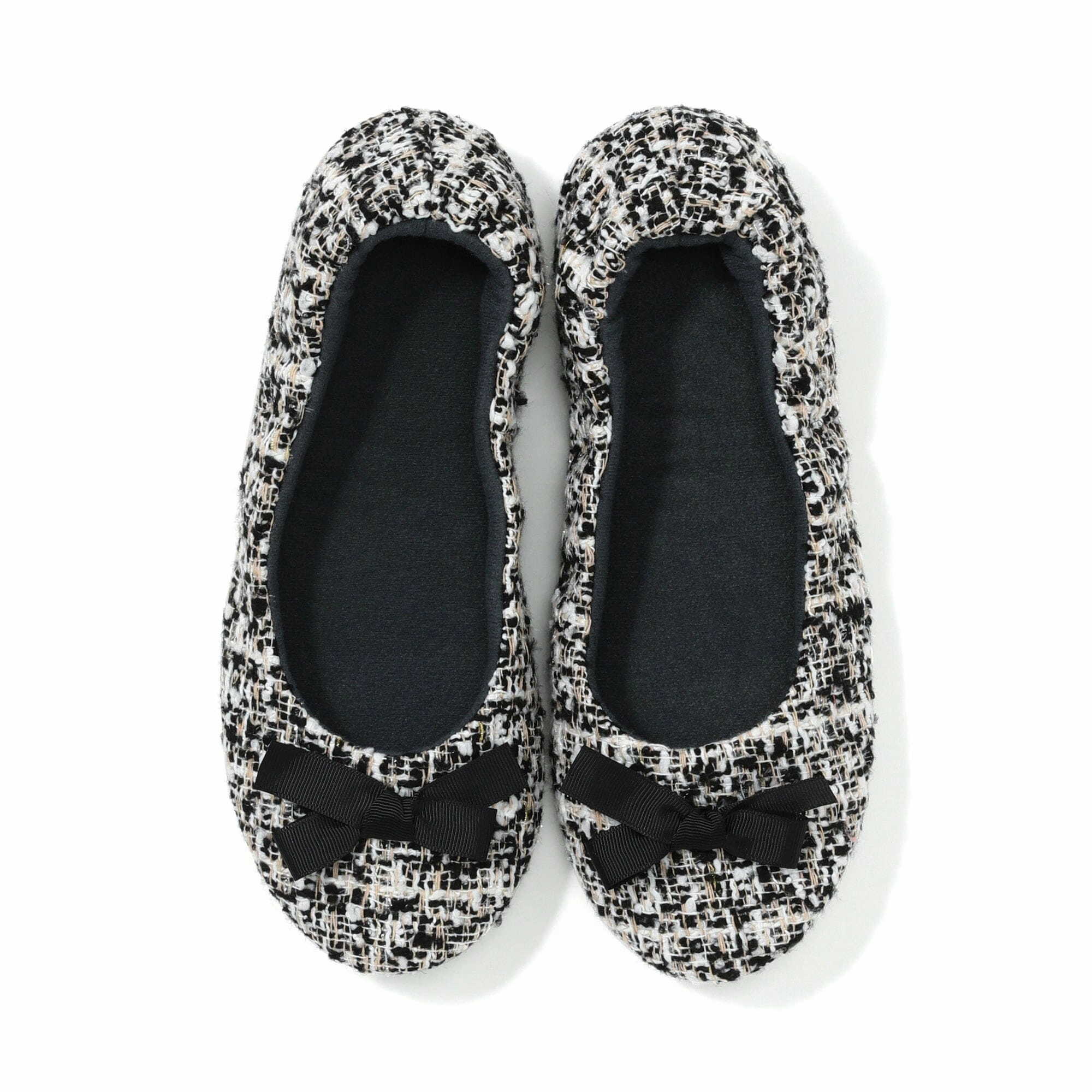 Pocketable Roomshoes Tweed  Black
