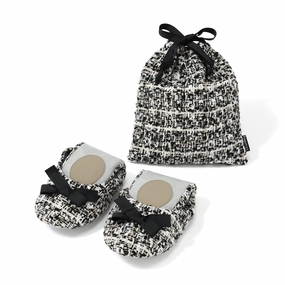 Pocketable Roomshoes Tweed  Blackbedding sets ,throw blankets 