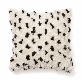 Pom Pom Cushion Cover 450 X 450 White X Blackbedding sets ,throw blankets 