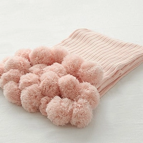 Pom Pom Throw Blankethome decoration ,modern home decor 