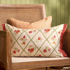 Pomegranate Trellis Printed Outdoor Cushion Redbedding sets ,throw blankets 