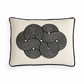 Pompidou B&W Cloud Pillowbedding sets ,throw blankets 
