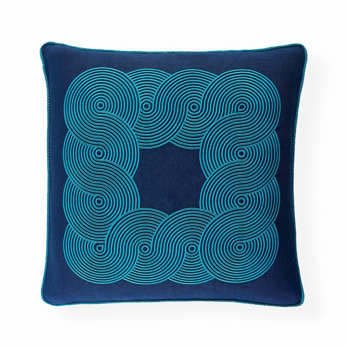 Pompidou Blue Border Pillowbedding sets ,throw blankets 