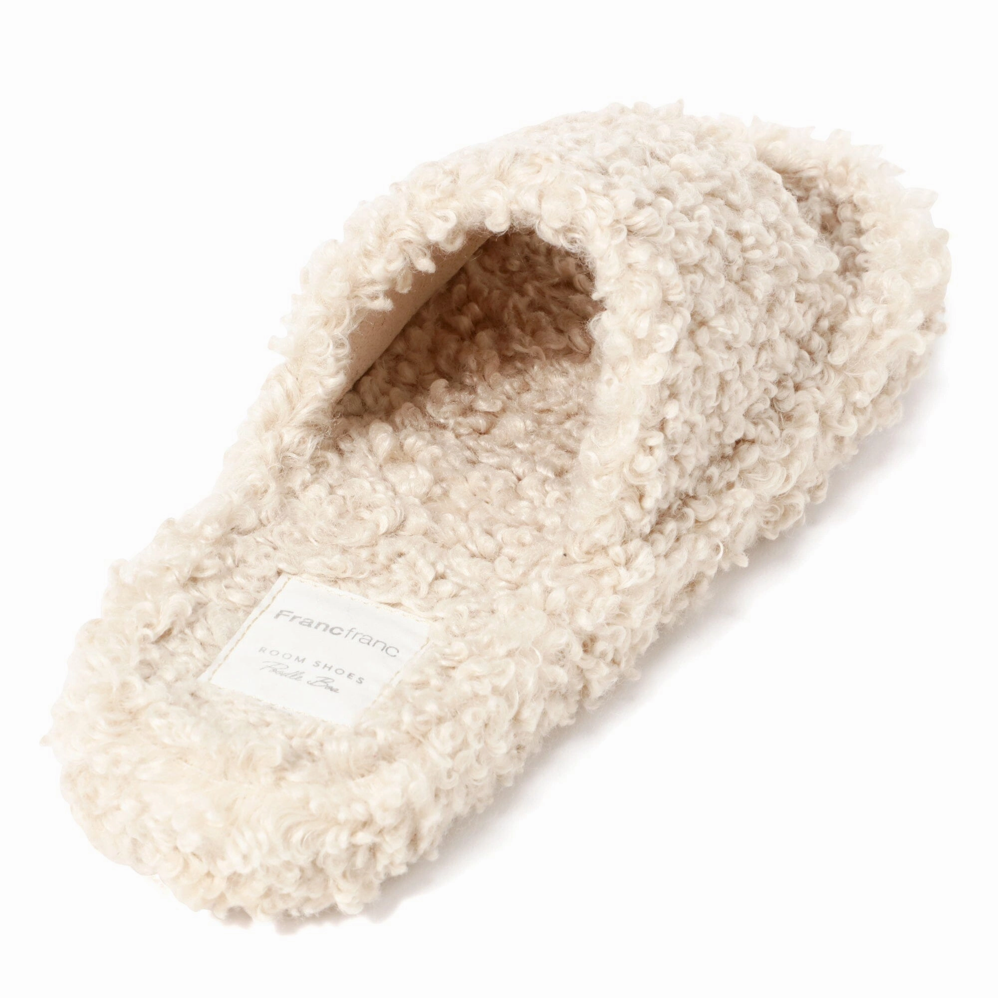 Poodle Boa Roomshoes  Beige