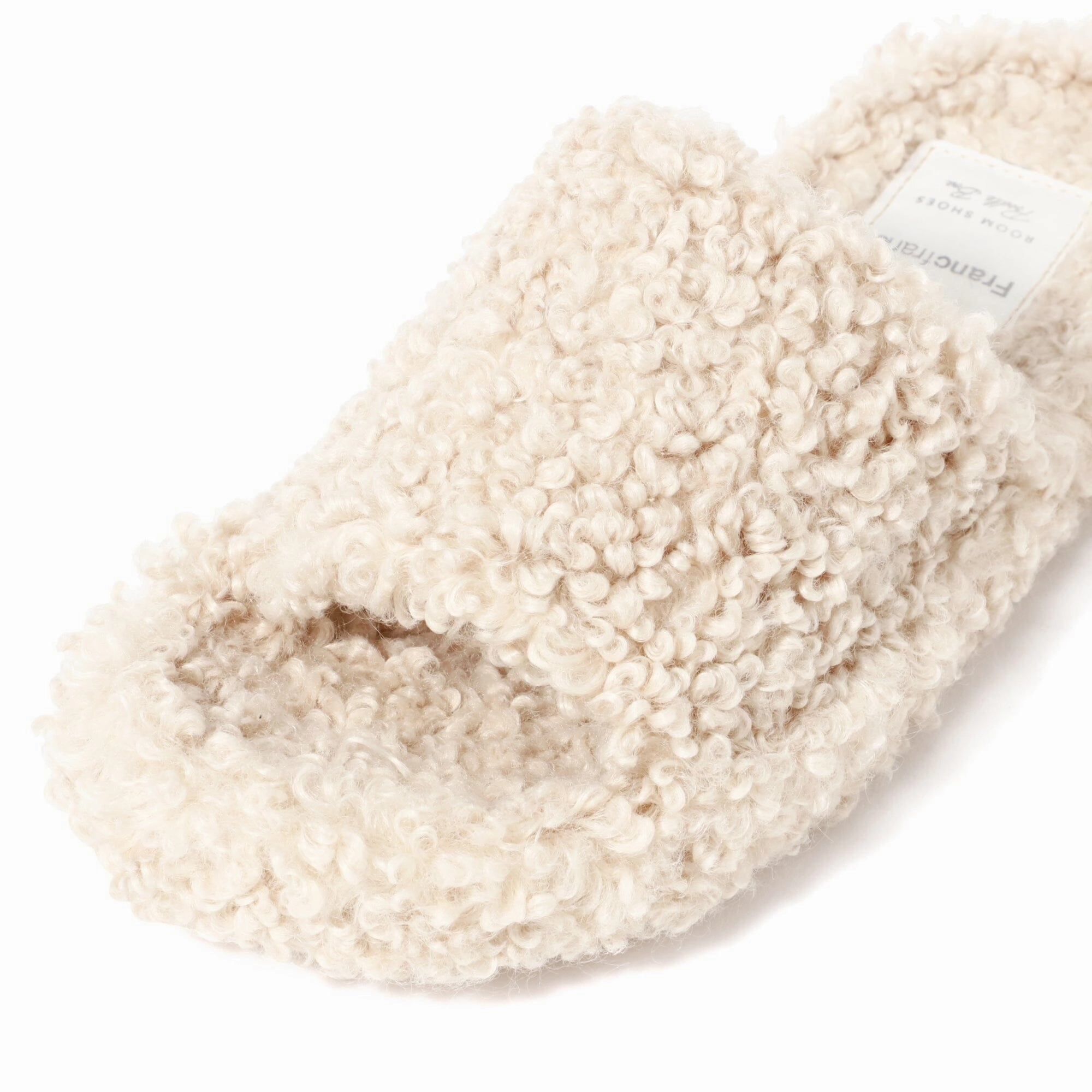 Poodle Boa Roomshoes  Beige