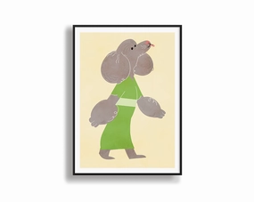 Poodlemodern abstract painting decor