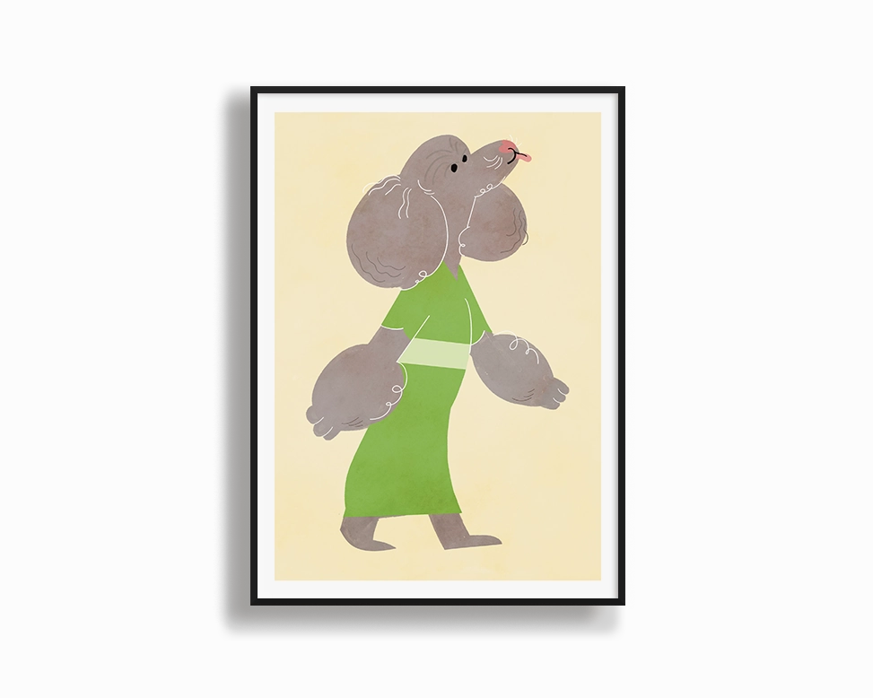 Poodlemodern abstract painting decor