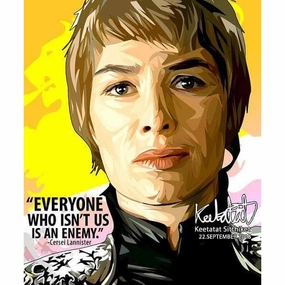 Pop Art Poster Wall Decoration Drawing Game of Thrones Cersei Lannistermodern abstract painting decor
