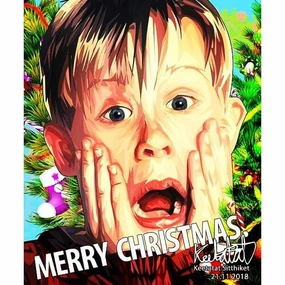 Pop Art Poster Wall Decoration Drawing Macaulay Culkin Home Alonemodern abstract painting decor