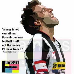 Pop Art Wall Decoration Drawing (Alessandro Del Piero)modern abstract painting decor