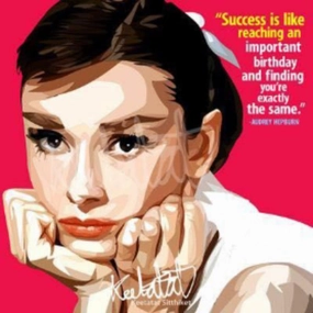Pop Art Wall Decoration Drawing (Audrey Hepburn - Success)modern abstract painting decor