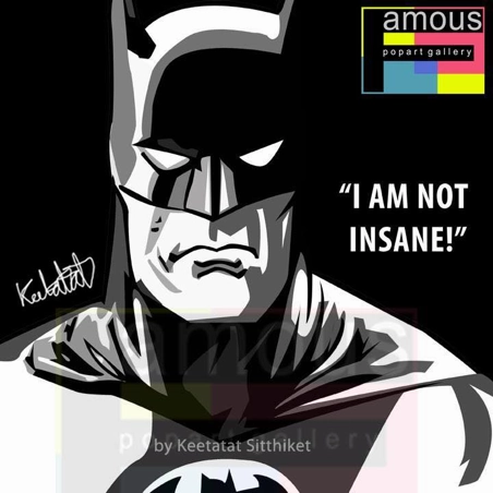 Pop Art Wall Decoration Drawing (Batman Insane)modern abstract painting decor
