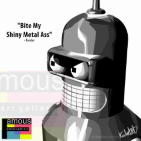 Pop Art Wall Decoration Drawing (Bender) Futuramamodern abstract painting decor