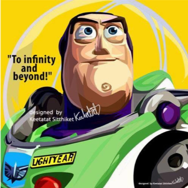 Pop Art Wall Decoration Drawing (Buzz Lightyear)modern abstract painting decor
