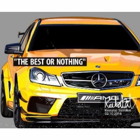 Pop Art Wall Decoration Drawing (Car - Benz) modern abstract painting decor