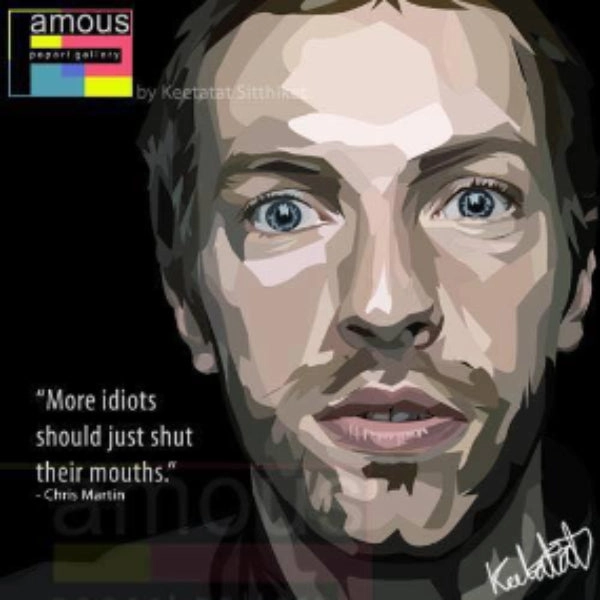 Pop Art Wall Decoration Drawing (Chris Martin) modern abstract painting decor