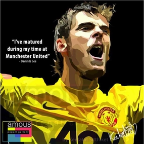 Pop Art Wall Decoration Drawing (David De Gea)modern abstract painting decor