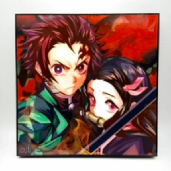 Pop Art Wall Decoration Drawing (Demon Slayer - Tanjiro & Nezuko)modern abstract painting decor