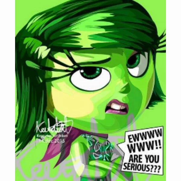 Pop Art Wall Decoration Drawing (Disgust)Inside Out modern abstract painting decor