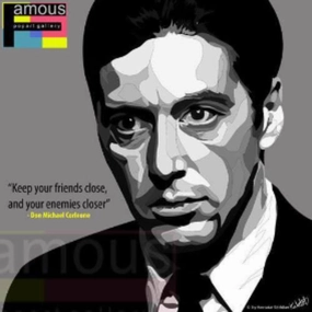 Pop Art Wall Decoration Drawing (Don Michael Corleone) Godfather modern abstract painting decor
