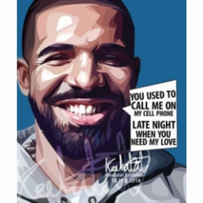 Pop Art Wall Decoration Drawing (Drake) modern abstract painting decor