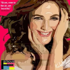 Pop Art Wall Decoration Drawing (Drew Barrymore)modern abstract painting decor