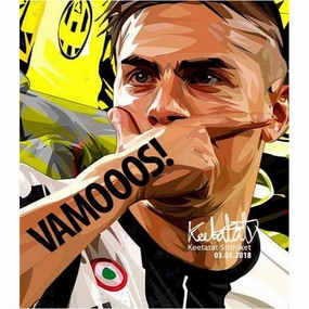 Pop Art Wall Decoration Drawing (Dybala)modern abstract painting decor