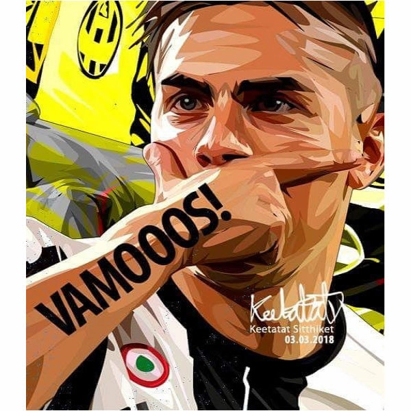 Pop Art Wall Decoration Drawing (Dybala)modern abstract painting decor