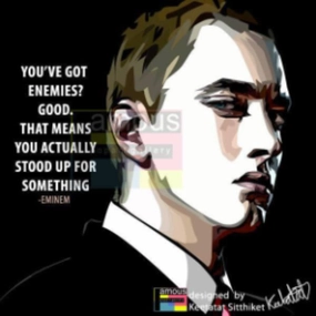 Pop Art Wall Decoration Drawing (Eminem - Black) modern abstract painting decor