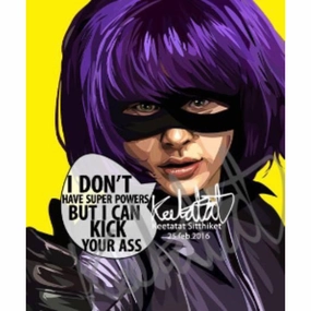 Pop Art Wall Decoration Drawing (Hit-Girl - Kick Ass) modern abstract painting decor