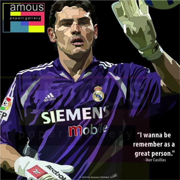 Pop Art Wall Decoration Drawing (Iker Casillas)modern abstract painting decor