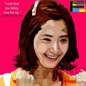 Pop Art Wall Decoration Drawing (Im Yoona) modern abstract painting decor