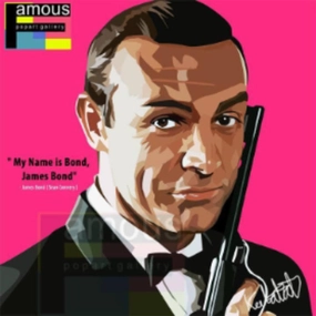 Pop Art Wall Decoration Drawing (James Bond - Sean Connery) 007modern abstract painting decor