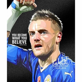 Pop Art Wall Decoration Drawing (Jamie Vardy)modern abstract painting decor