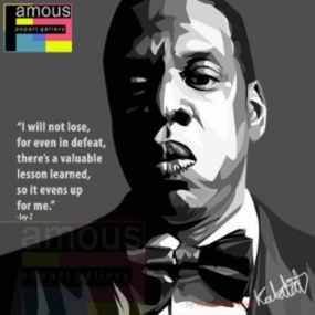 Pop Art Wall Decoration Drawing (Jay-Z - Suit) modern abstract painting decor